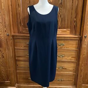 Jones Studio navy sheath dress sz 14